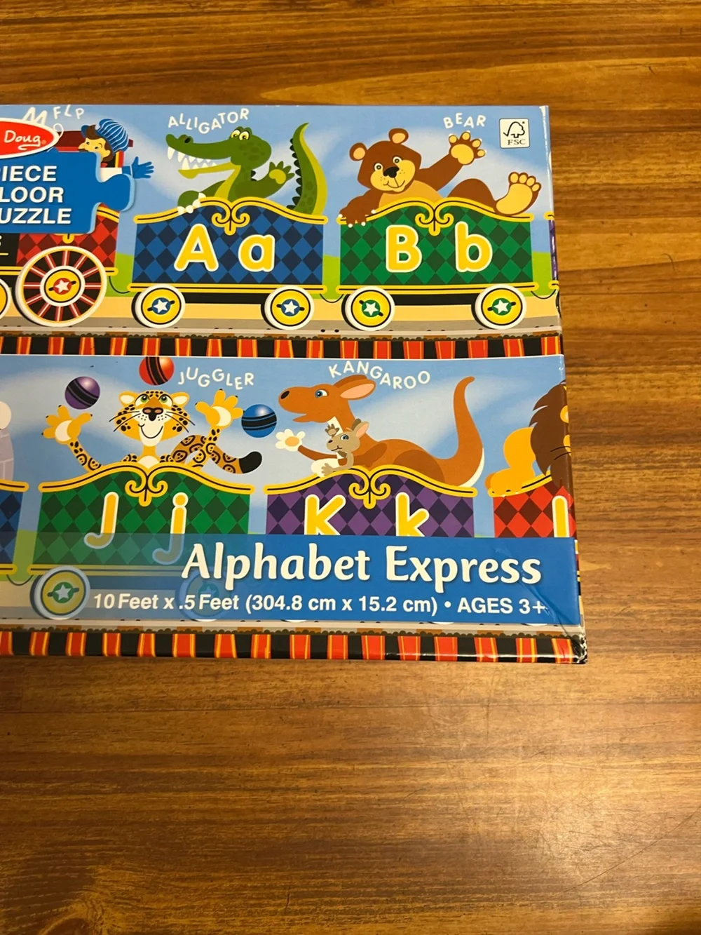 Melissa & Doug Alphabet Express 27-Piece Floor Puzzle -